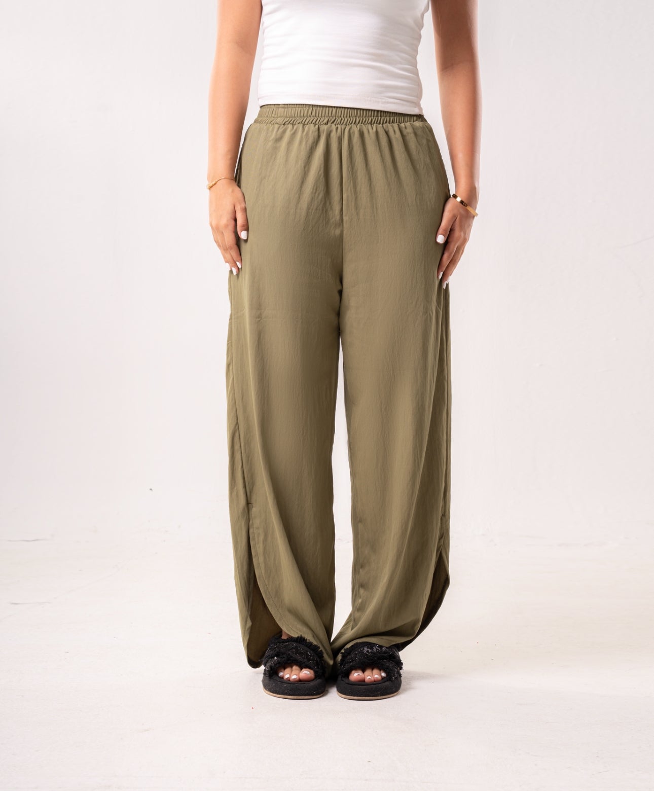 Vista Olive Linen Pants