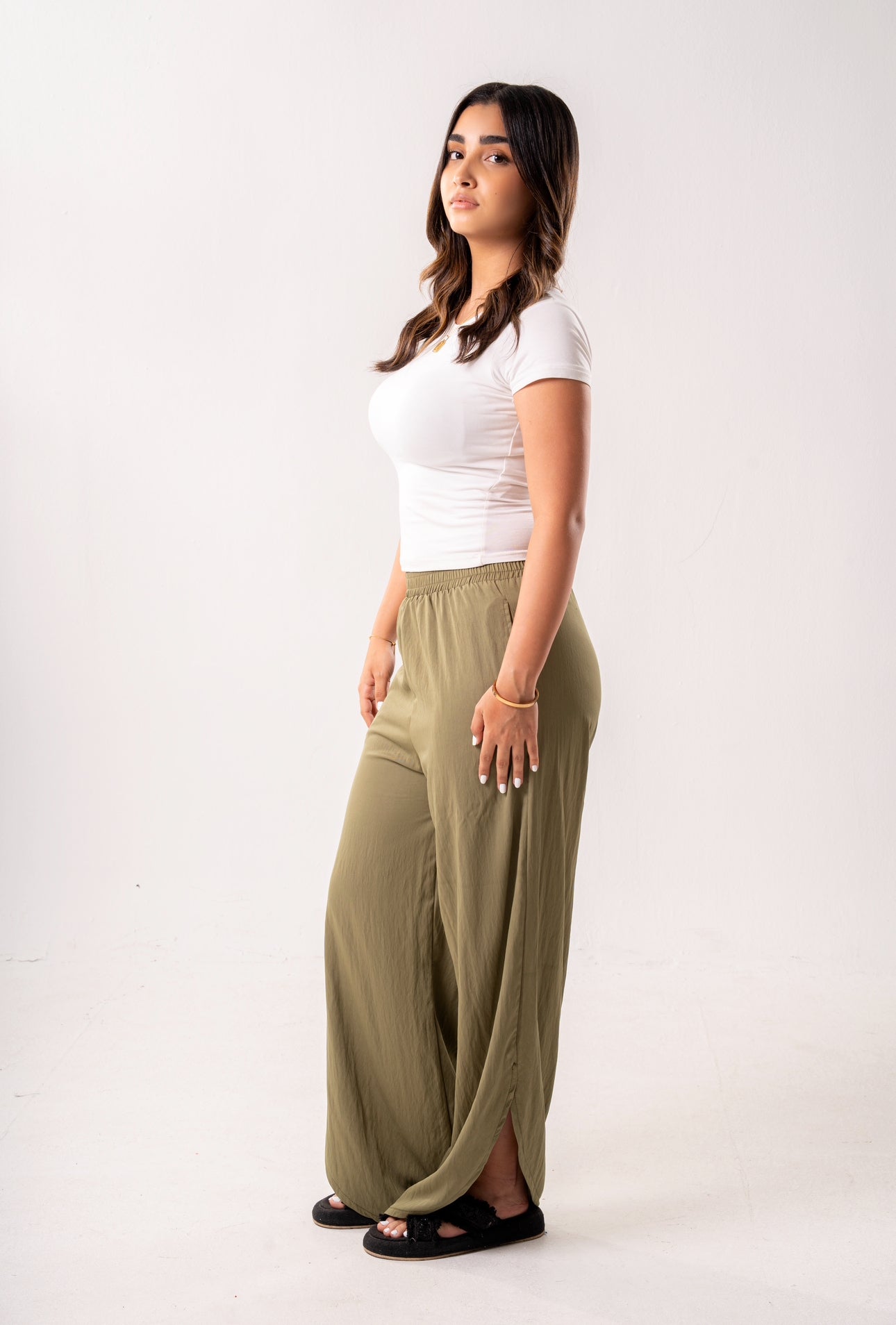 Vista Olive Linen Pants