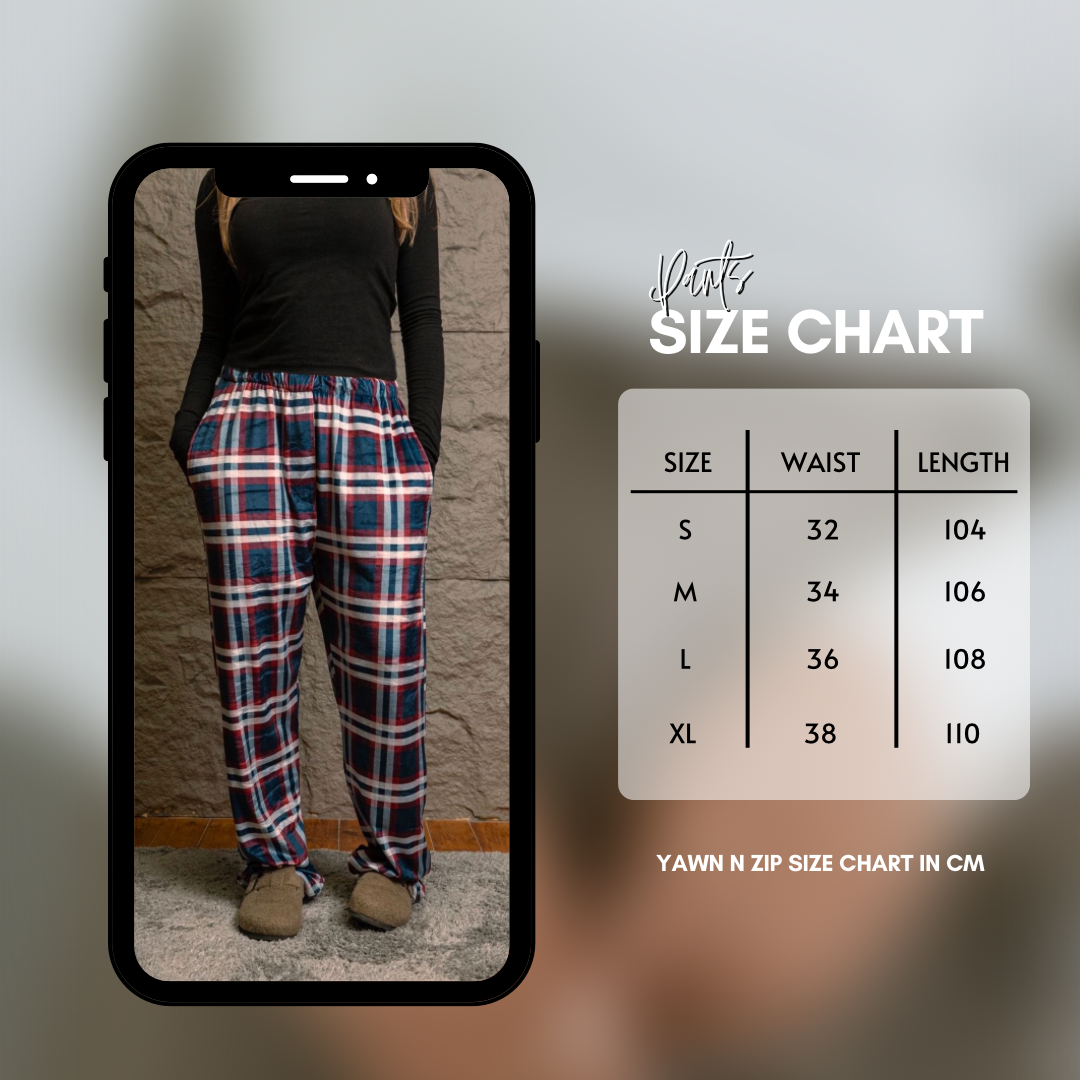 Fluffy White n Blue Unisex Pants