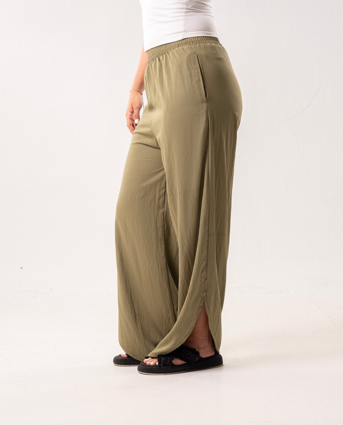 Vista Olive Linen Pants