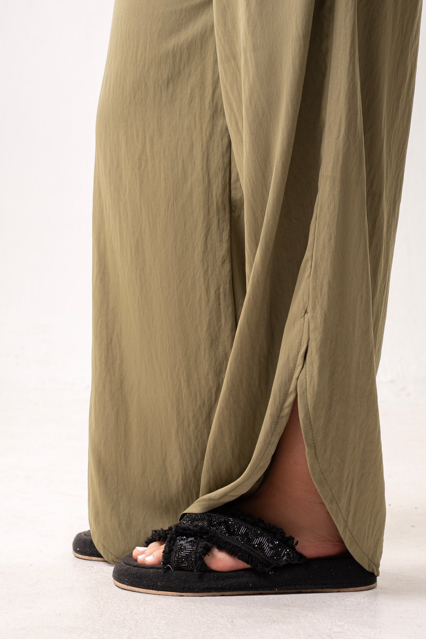 Vista Olive Linen Pants