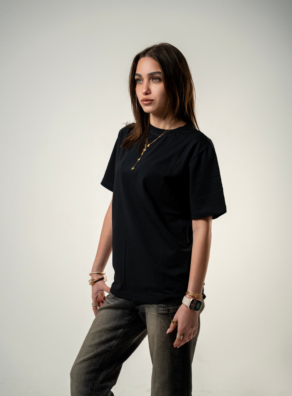 Unisex Black Perfect fit T-shirt