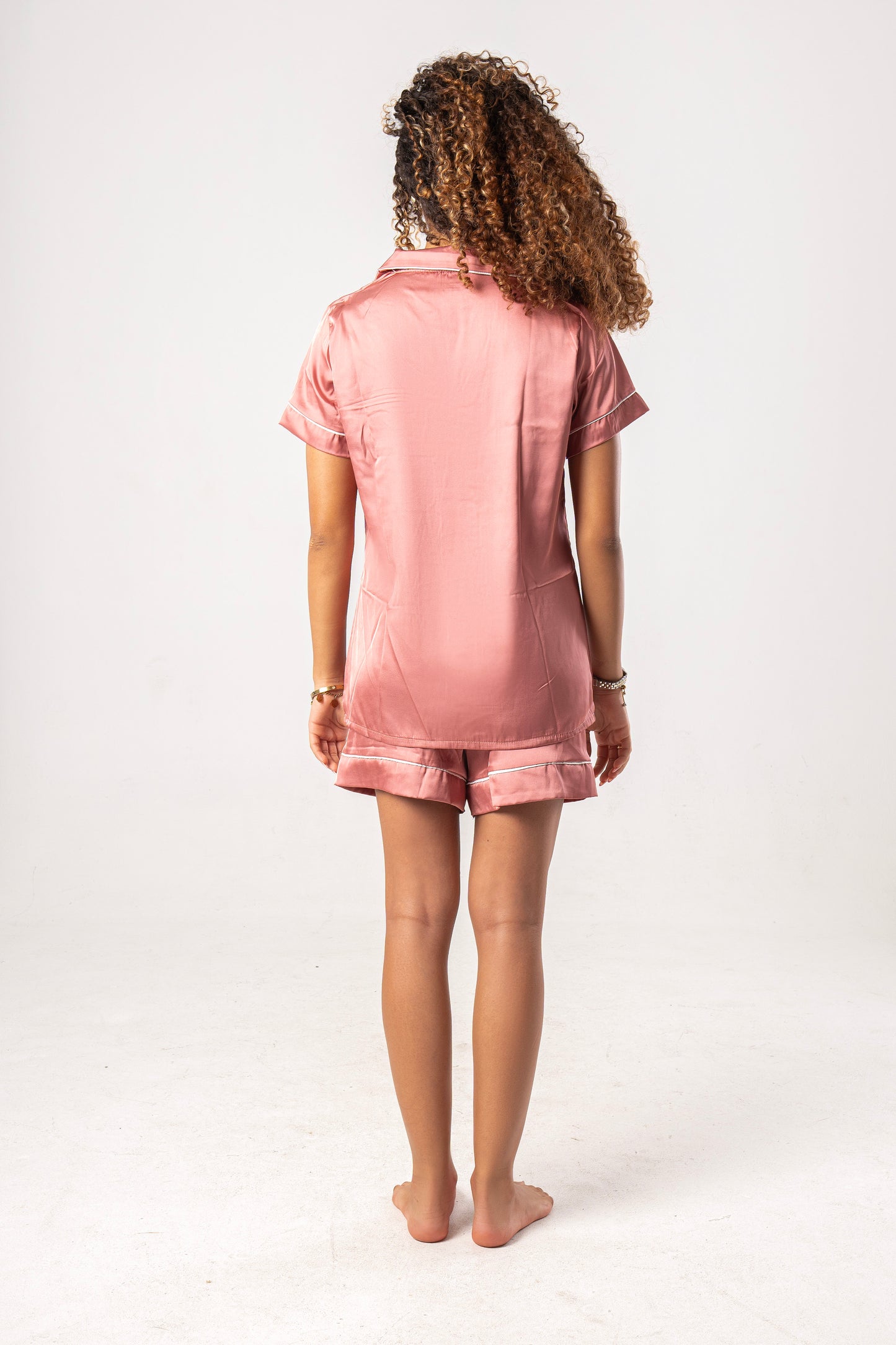Body Rose Satin Pajama Set
