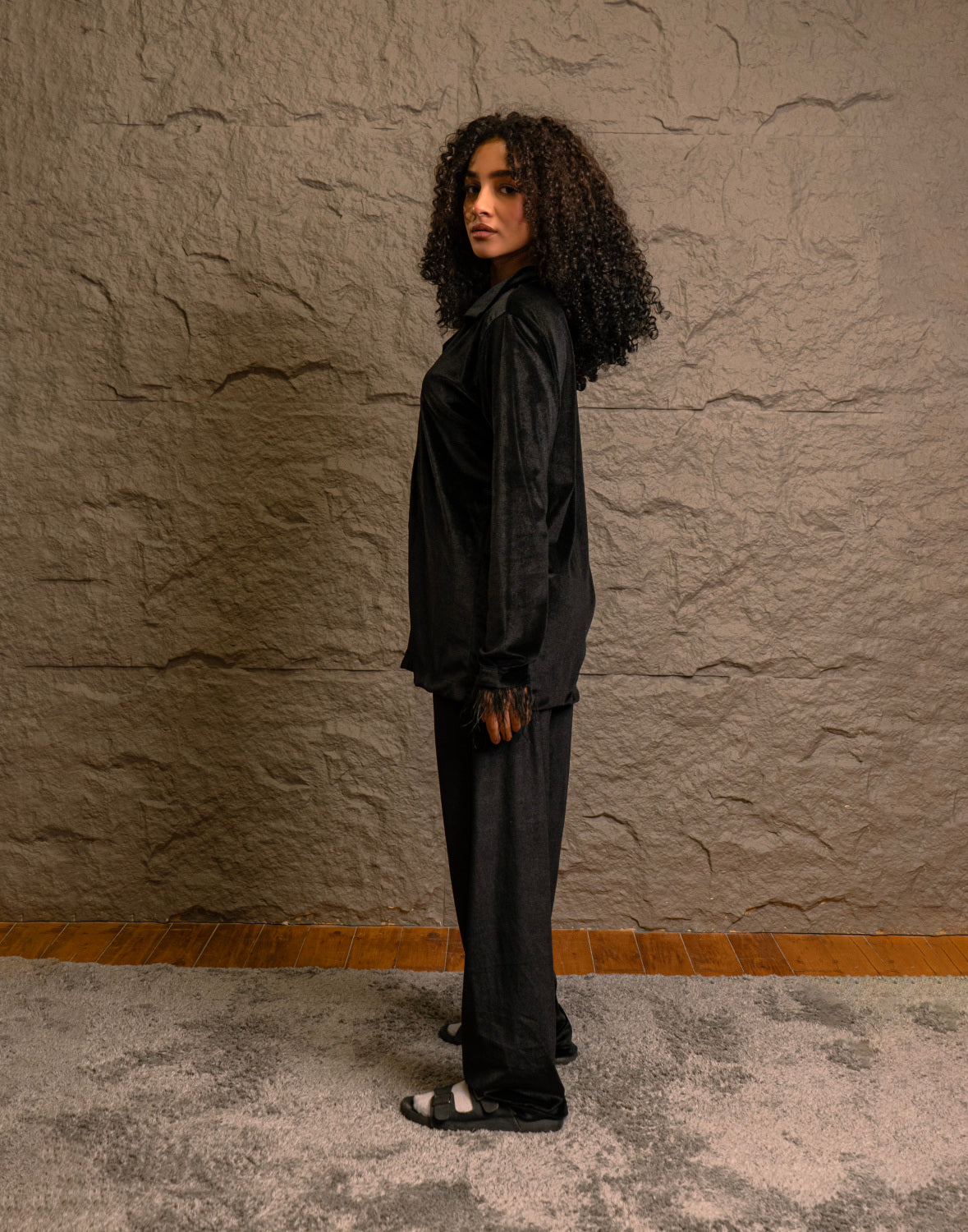 Luxury Midnight Feather