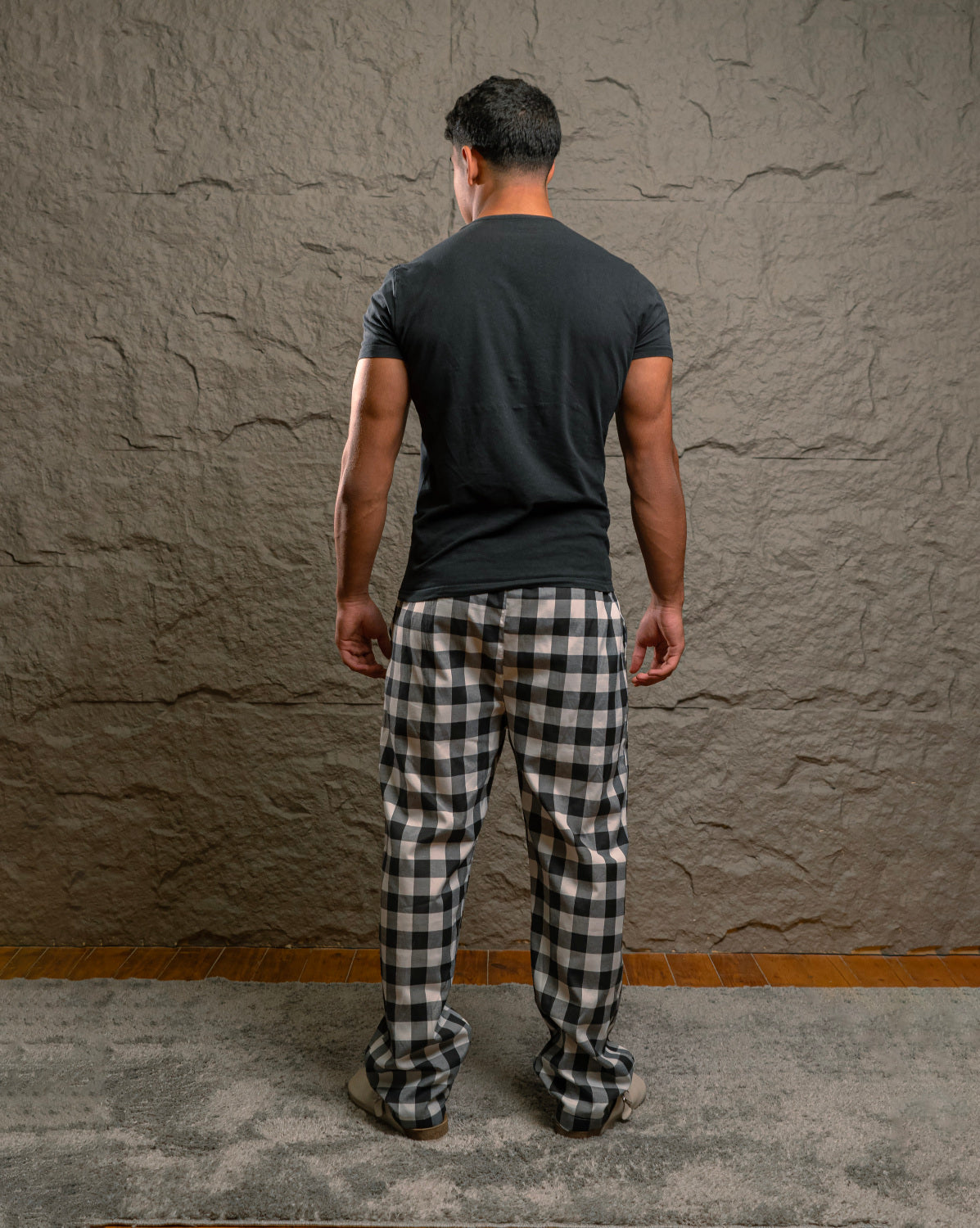Unisex Shadow Check Pants