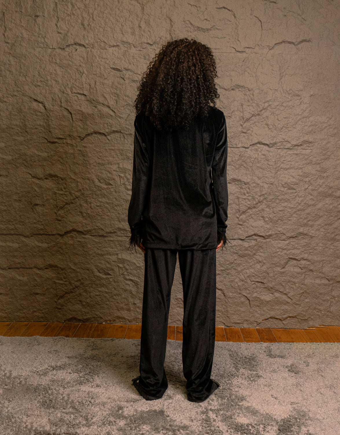 Luxury Midnight Feather