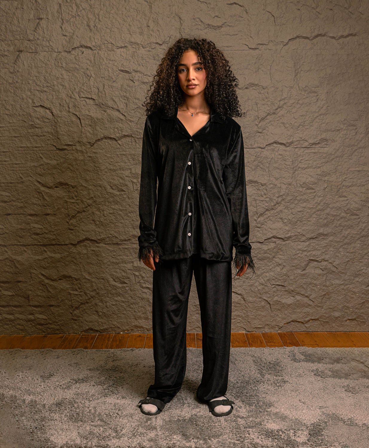 Luxury Midnight Feather